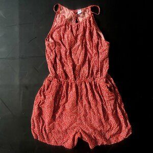 Red Dot Halter Romper